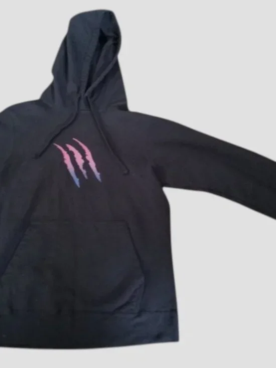 PORT & COMPANY Black Hooded Pullover Size SMALL - Picture 5 of 5